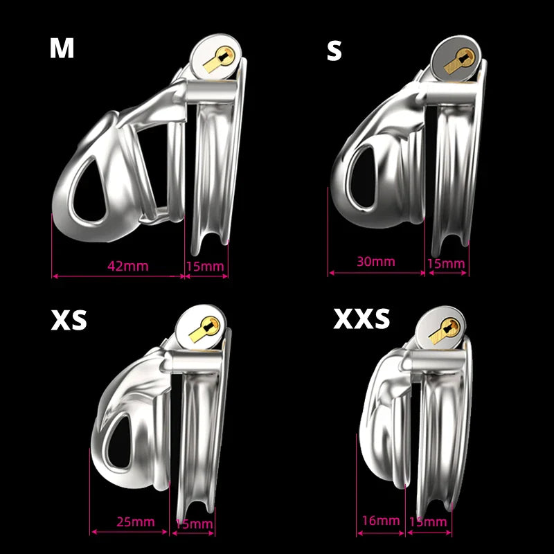 Super Small 316 Stainless Steel Cobra V7.0 Design Male Chastity Device - Peniskäfig