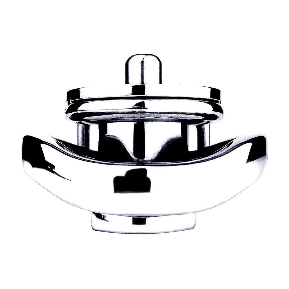 Flat Inverted Chastity Cage with Medium Dildo - Peniskäfig