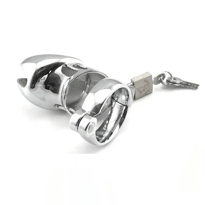 Metal Male Chastity Cage Device Set Small Penis Cage Cock Ring Sex Toys For Man - Peniskäfig