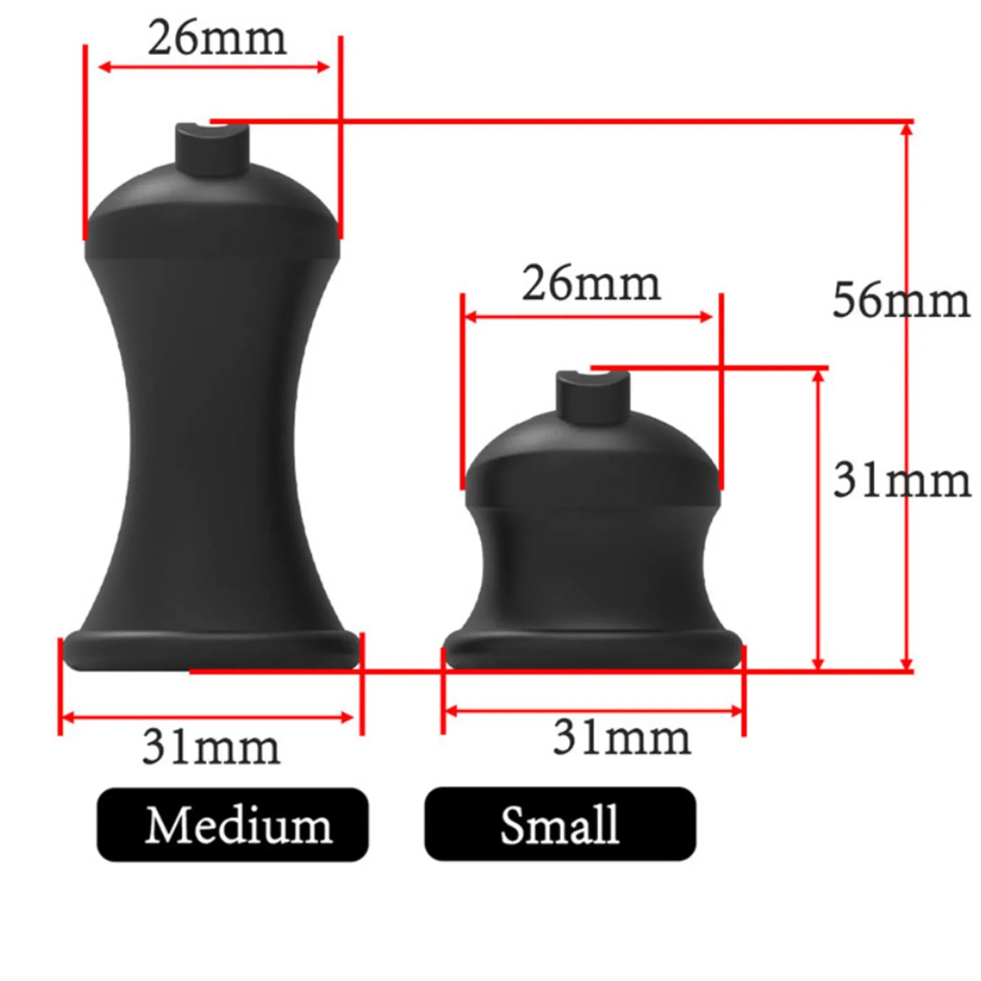 Inverted Negative Chastity Cage with Plugs in Micro Size - Peniskäfig