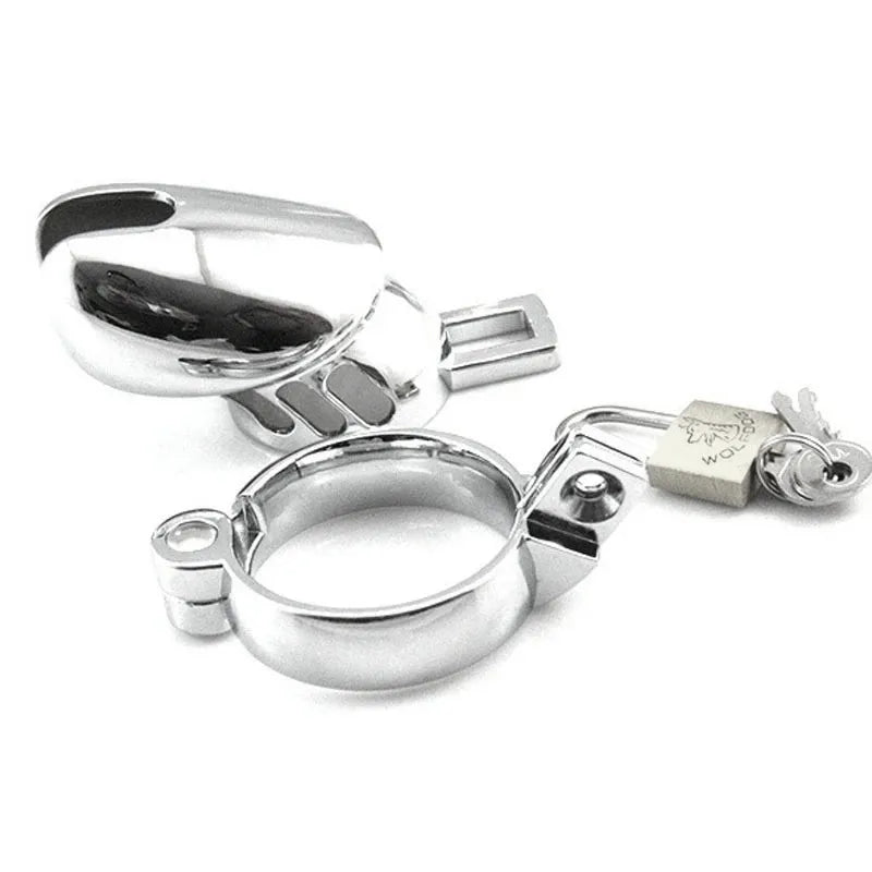 Metal Male Chastity Cage Device Set Small Penis Cage Cock Ring Sex Toys For Man - Peniskäfig