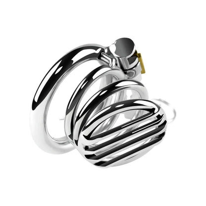 Stainless Steel Flat Chastity Cage Set Small Cock Cage For Men - 3 Sizes - Peniskäfig